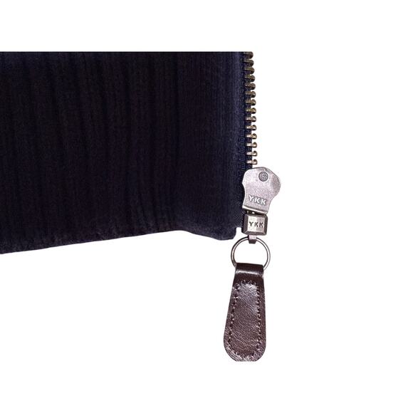 Pendleton Sweater Vest Cable Knit Womens XL Full Zipper Navy Blue Mock Neck - Picture 8 of 8